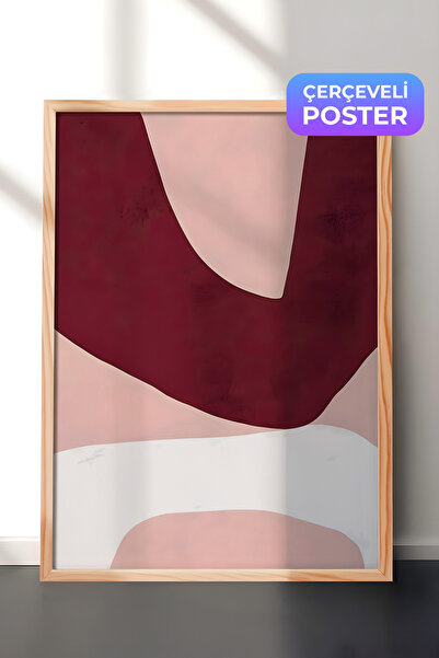 Postifull Slika u drvenom okviru, set postera i okvira, asimetrični oblici, s...