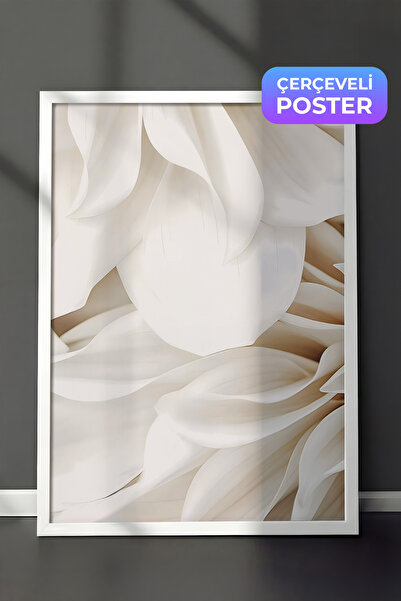 Postifull Slika u ramu Dahlia Dream, beli okvir i poster, vertikalna zidna sl...