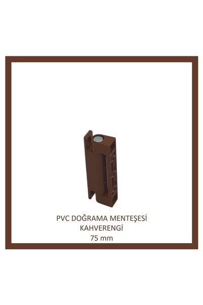 Adilon PVC Joinery Hinge, 75 Mm Brown