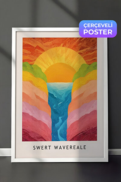 Postifull Slika u beloj ramu, zidna slika, bašta od slatkiša - serija udobnos...