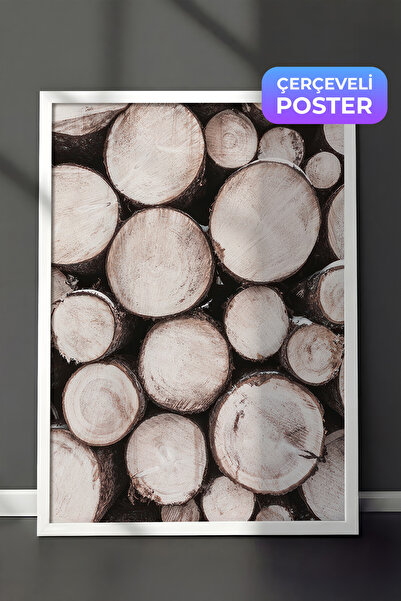 Postifull Slika u drvenom okviru, beli okvir i poster, vertikalna zidna slika...