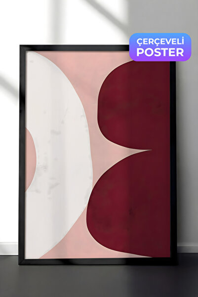 Postifull Crna uokvirena slika, set postera i okvira, asimetrični oblici, ser...