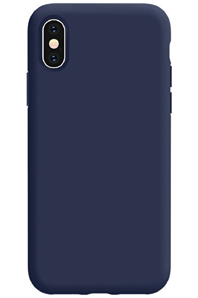 Marselit iPhone XSMAX Uyumlu Premium Lansman Liquid Silikon Kılıf İçi Kadife-...