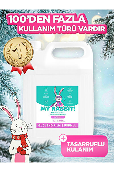 My Rabbit! Sıvı Çamaşır Deterjanı Leke Çıkartıcı Konsantre Formül, Derin Temi...