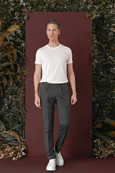 Efor P 1133 Slim Fit Füme Spor Pantolon