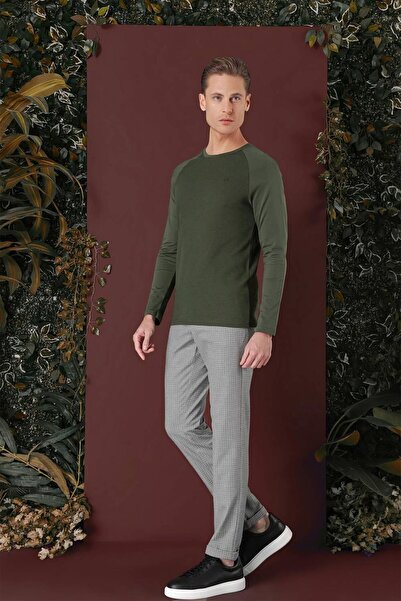 Efor P 1141 Slim Fit Gri Klasik Pantolon