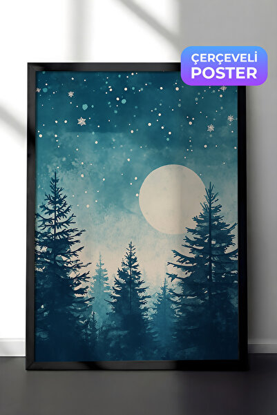 Postifull Crna uokvirena slika, set postera i okvira, serija za novogodišnju ...