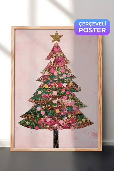 Postifull Slika u drvenom okviru, set postera i okvira, serija za novogodišnj...