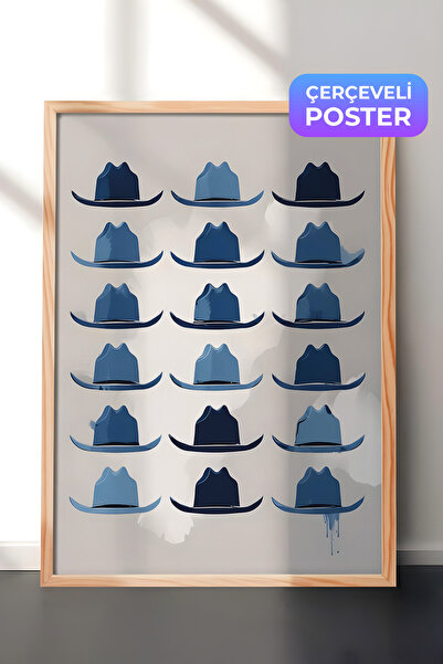 Postifull Slika u drvenom okviru, kaubojski šešir, drvena slika za kuhinju iz...