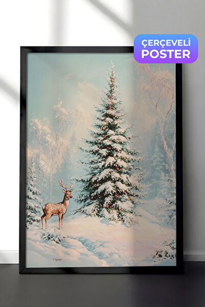 Postifull Crna uokvirena slika, set postera i okvira, serija za novogodišnju ...