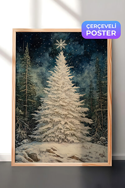 Postifull Slika u drvenom okviru, set postera i okvira, serija za novogodišnj...