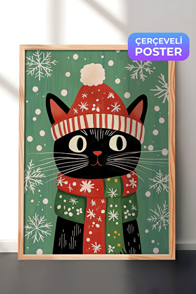 Postifull Slika u drvenom okviru, set postera i okvira, serija za novogodišnj...