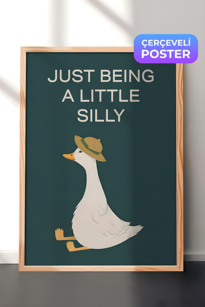 Postifull Slika u drvenom okviru, Glupa guska, Kuhinjska drvena slika iz seri...