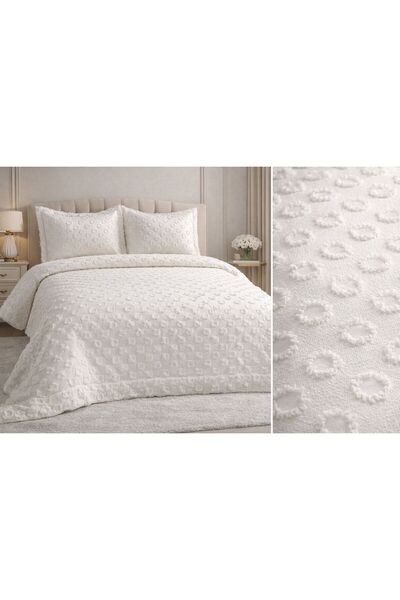 ESTİMA Aslan Tekstil مفرش سرير مزدوج مبطن بزهرة الياسمين