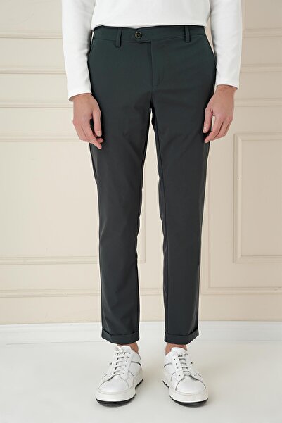 Efor Comfort Fit Beli Lastikli Yan Cep Nefti Jogger Pantolon P 1150