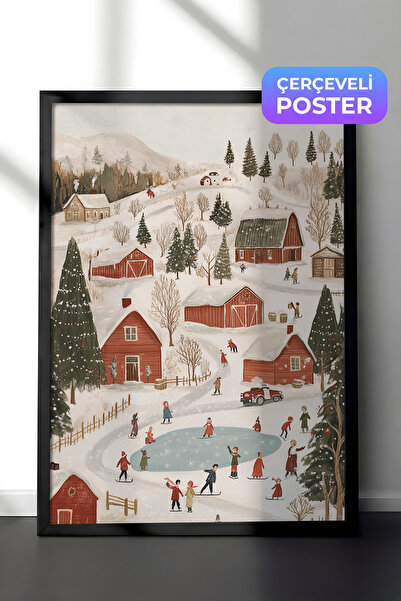 Postifull Slika u crnom okviru, set postera i okvira, serija za novogodišnju ...