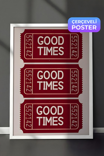 Postifull Slika u belom okviru, karta za dobra vremena, kuhinjska zidna slika...