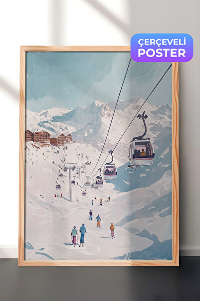 Postifull Slika u drvenom okviru, set postera i okvira, serija za novogodišnj...