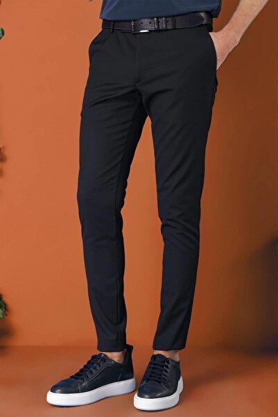 Efor Slim Fit Yan Cep Esnek Pamuk Casual Lacivert Pantolon P 1147