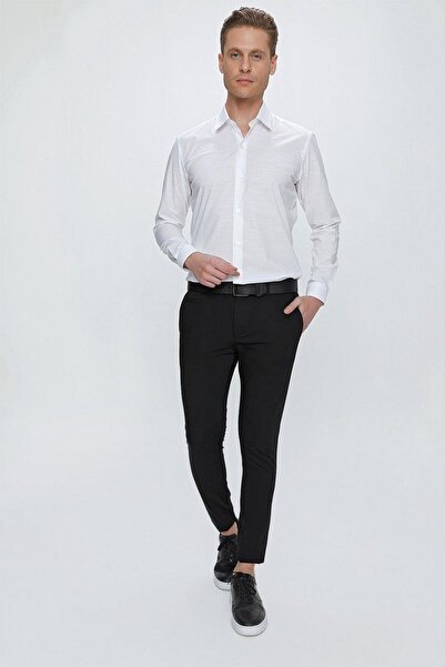 Efor P 1077 Slim Fit Siyah Spor Pantolon