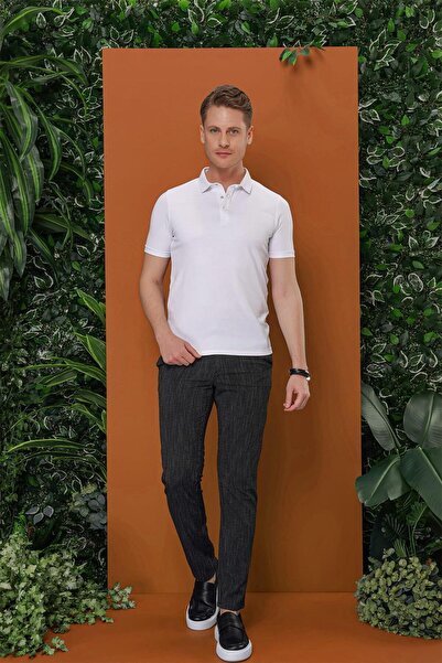 Efor P 1113 Slim Fit Siyah Spor Pantolon