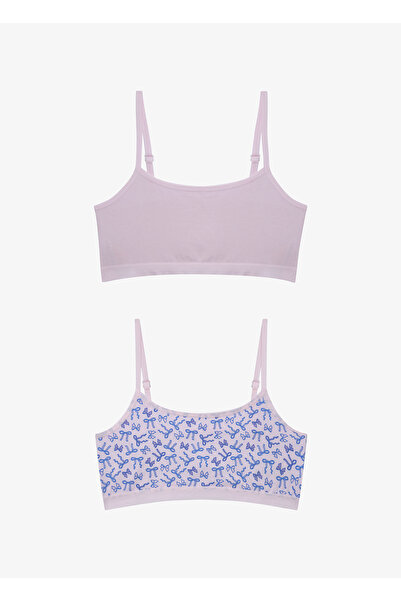 Penti Kız Çocuk Ribbon Çok Renkli 2'li Crop Üst