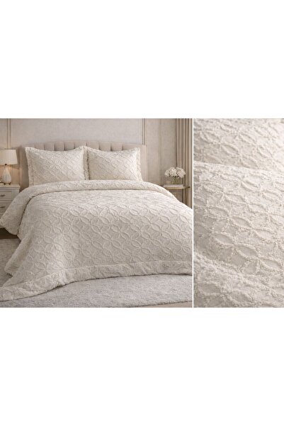 ESTİMA Aslan Tekstil Tasseled Fiber Filled Bella Bedspread