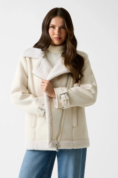 Guess Maristella Women's White Jacket W5Bl23W2662-G012