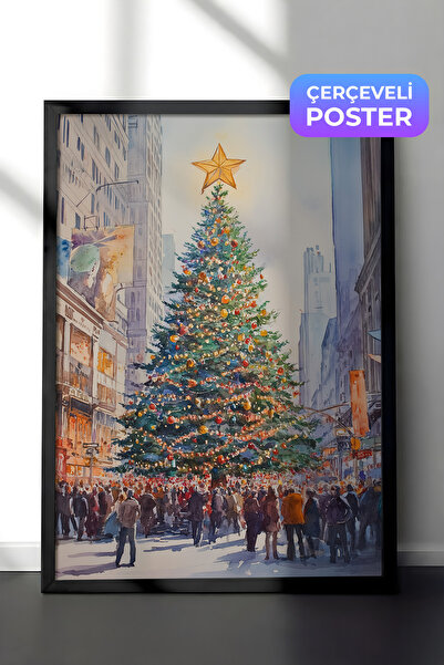 Postifull Crna uokvirena slika, set postera i okvira, serija za novogodišnju ...