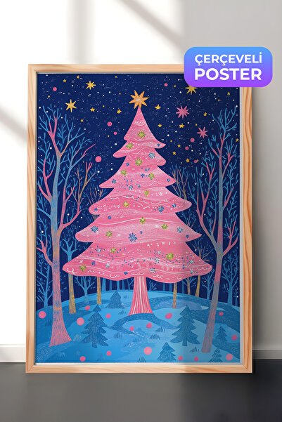 Postifull Slika u drvenom okviru, set postera i okvira, serija za novogodišnj...