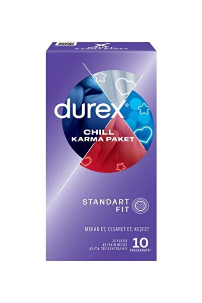 Durex Chill Karma Paket Prezervatif 10 Adet