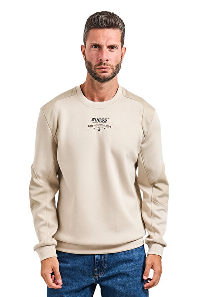 Guess Ανδρικό μπλουζάκι Ryota Active Scuba σε μπεζ χρώμα Z5BQ00KCNS2-G9D0