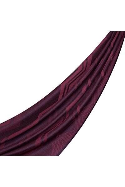 ipekevi Шаль з етнічним зигзагоподібним візерунком з вовни та шовку 06425-Мурдем