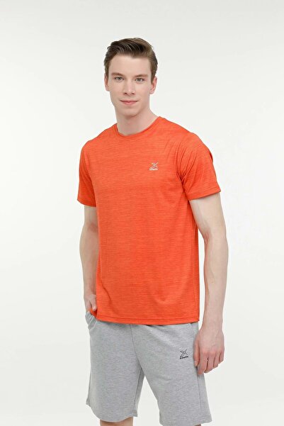 Kinetix Ανδρικό κοντομάνικο μπλουζάκι M-SN233 BSC PES T-SH 4FX TURUNCU KATYONK