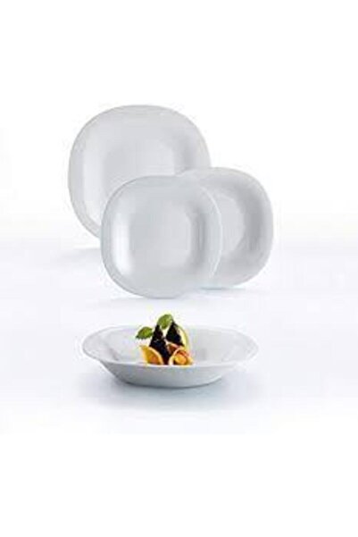 Luminarc Carine Beyaz 18 Parça 6 Kişilik Yemek Takımı.Seti-(SERVİS-YEMEK-ÇORBA)