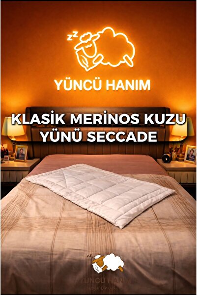 Yüncü Hanım سجادة صلاة من صوف الضأن الميرينو