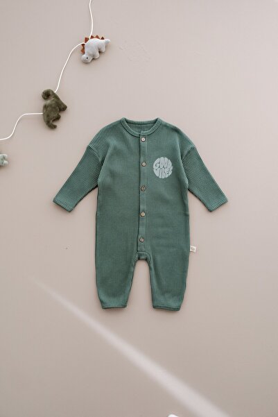 Oh La La Koala For Little Ones Good Vibes Buttoned Baby Romper