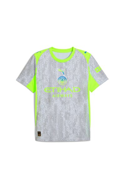 Puma Mcfc 3Rd Erkek Gri Futbol Forması