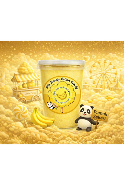 MY SWEETY COTTON CANDY 12 قطعة من حلوى القطن الفاخرة بنكهة الموز