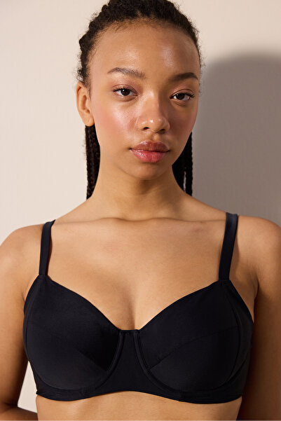 Penti Plus Balen Siyah Bikini Üstü