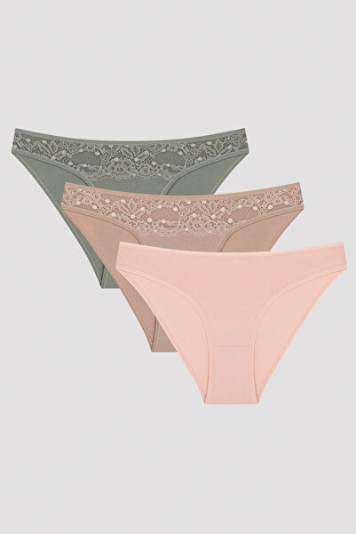 Penti Φρέσκια ανοιξιάτικη δαντέλα δαντέλα 3 τεμαχίων