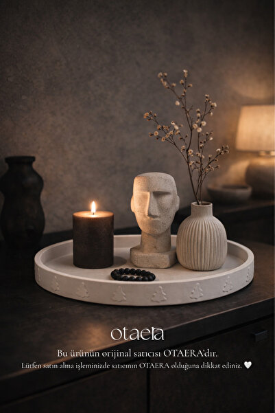 Otaera Çam Ağacı Motifli Dekoratif Sunum Tabağı – Beyaz Yılbaşı Objesi, Yeni ...