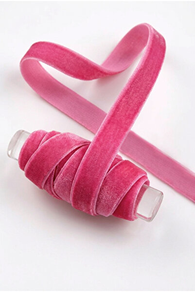 ZEYMERADE Pink Velvet Ribbon 1cm 5m, Bride, Groom, Bohça, Engagement, Dowry, ...