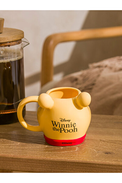 LC Waikiki LCW HOME Sarı Winnie The Pooh Baskılı Seramik Kupa 343 Ml
