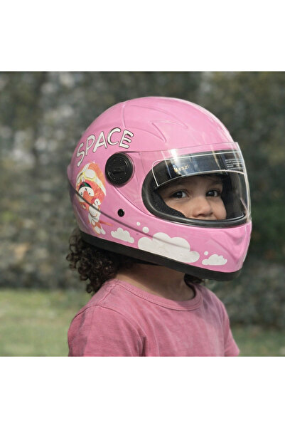 WUTUTUMOTORS ÇOCUK KASKI SY 110 - BULUT PEMBE