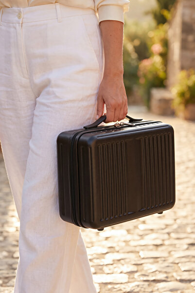 Zeplin Glow PC Policarbon Makyaj Çantası & El Valizi Siyah