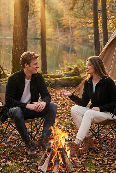 Buratti Слим фит джобна яке с цип, устойчиво на пилинг, ветроустойчиво, унисе...