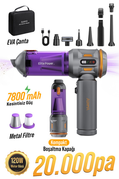 auhma AHV-24 LIMITED EDITION – 20.000PA Brushless Kablosuz Araç İçi Basınçlı ...