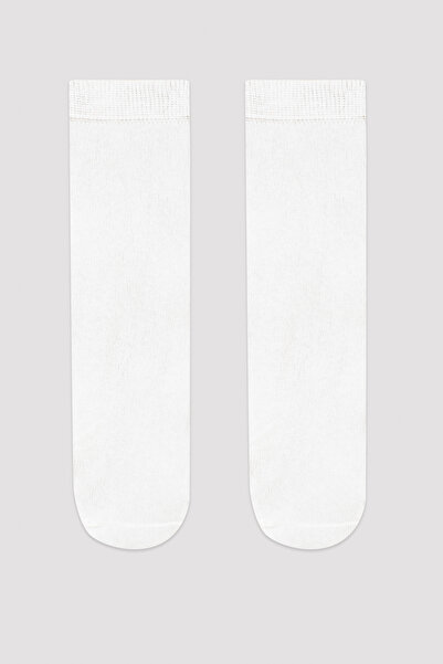 Penti Комплект от 2 бели чорапи без ток за момичета