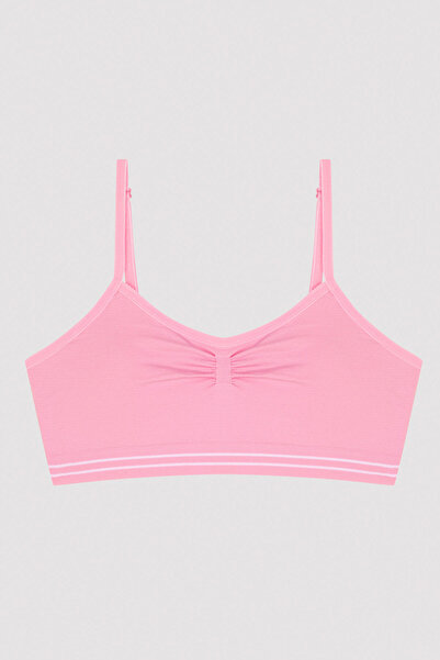Penti Pink Girl's Basic Seamless Crop Top